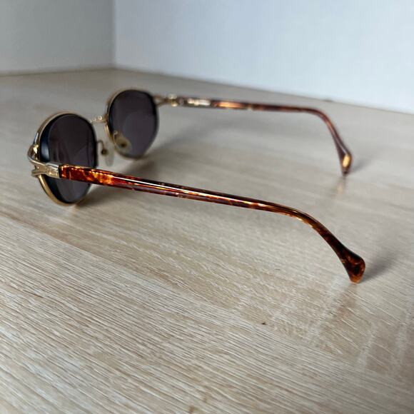Vintage Gucci Sunglasses Oval Frame Tortoise Shell Gold RARE! - Picture 8 of 11